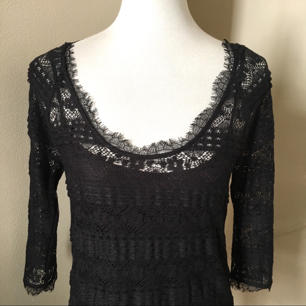 Joie Brea Lace Floral Scallop Dress - Picture 5 of 8